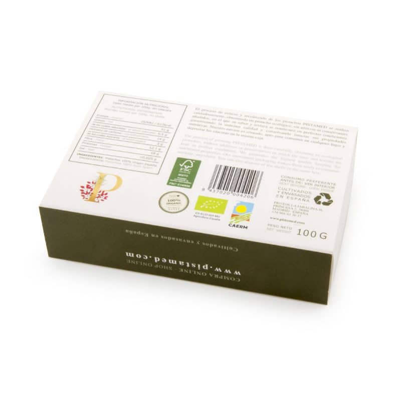 Pack de 10 cajas de pistachos pelados ecológicos. 1 Kg. 4